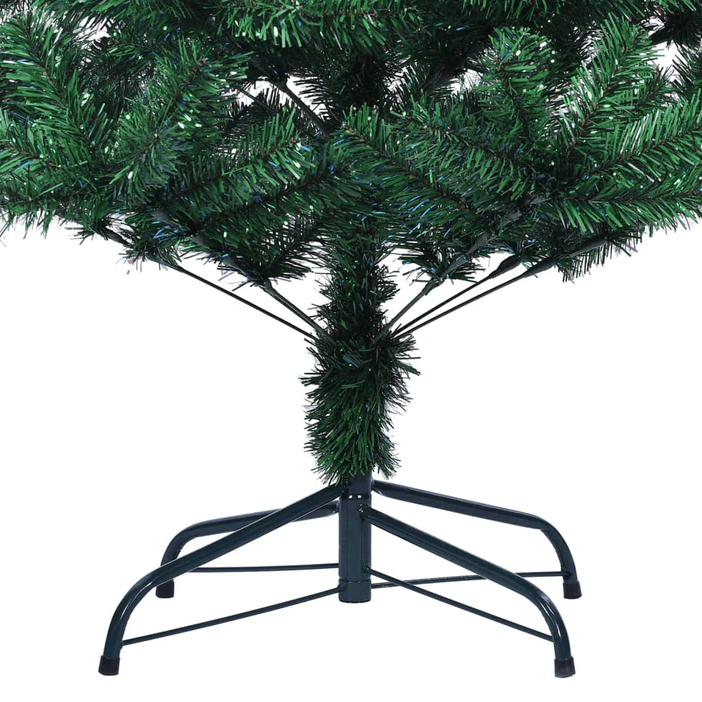 Vidaxl Árvore de Natal Artificial Árvore de Natal Artificial Verde Pontas Iridescentes 180cm - Image 5