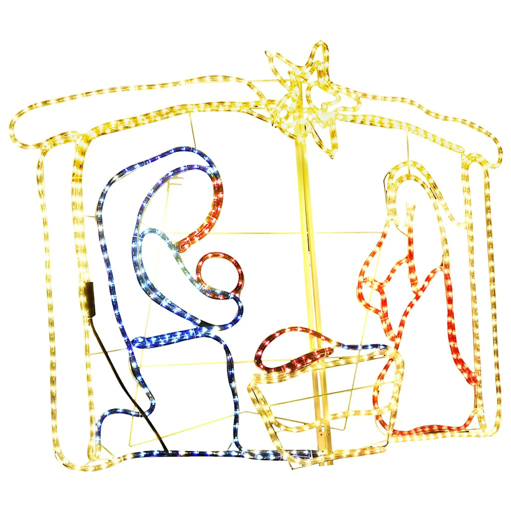 Vidaxl Presépio Decoração de Natal 240 Led 116x41x87 Cm