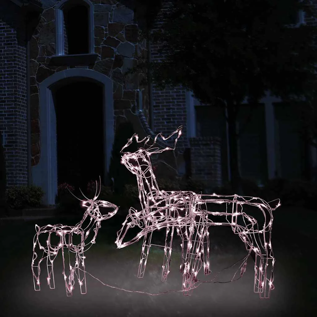 Vidaxl Rena de Natal com luz 3 peças 229 Led - Image 2