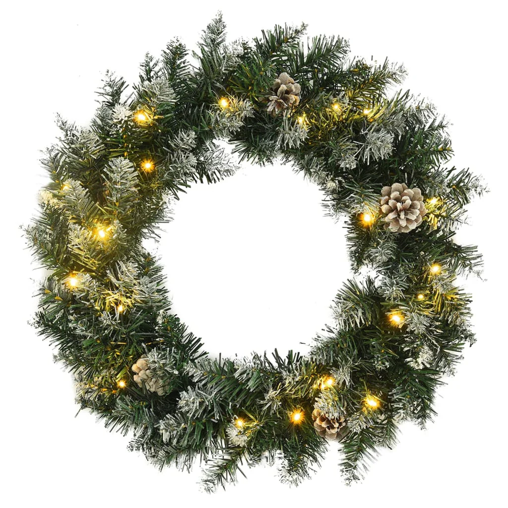 Vidaxl Grinalda de Natal Com Luzes Led Verde Pvc 60 Cm