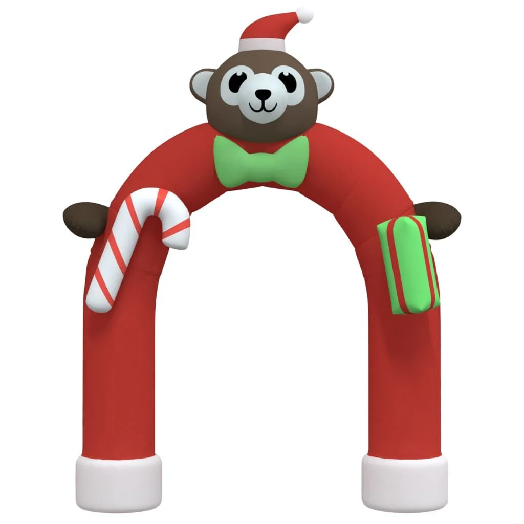 Vidaxl Porta de Natal insuflável em arco com LEDs 380 Cm
