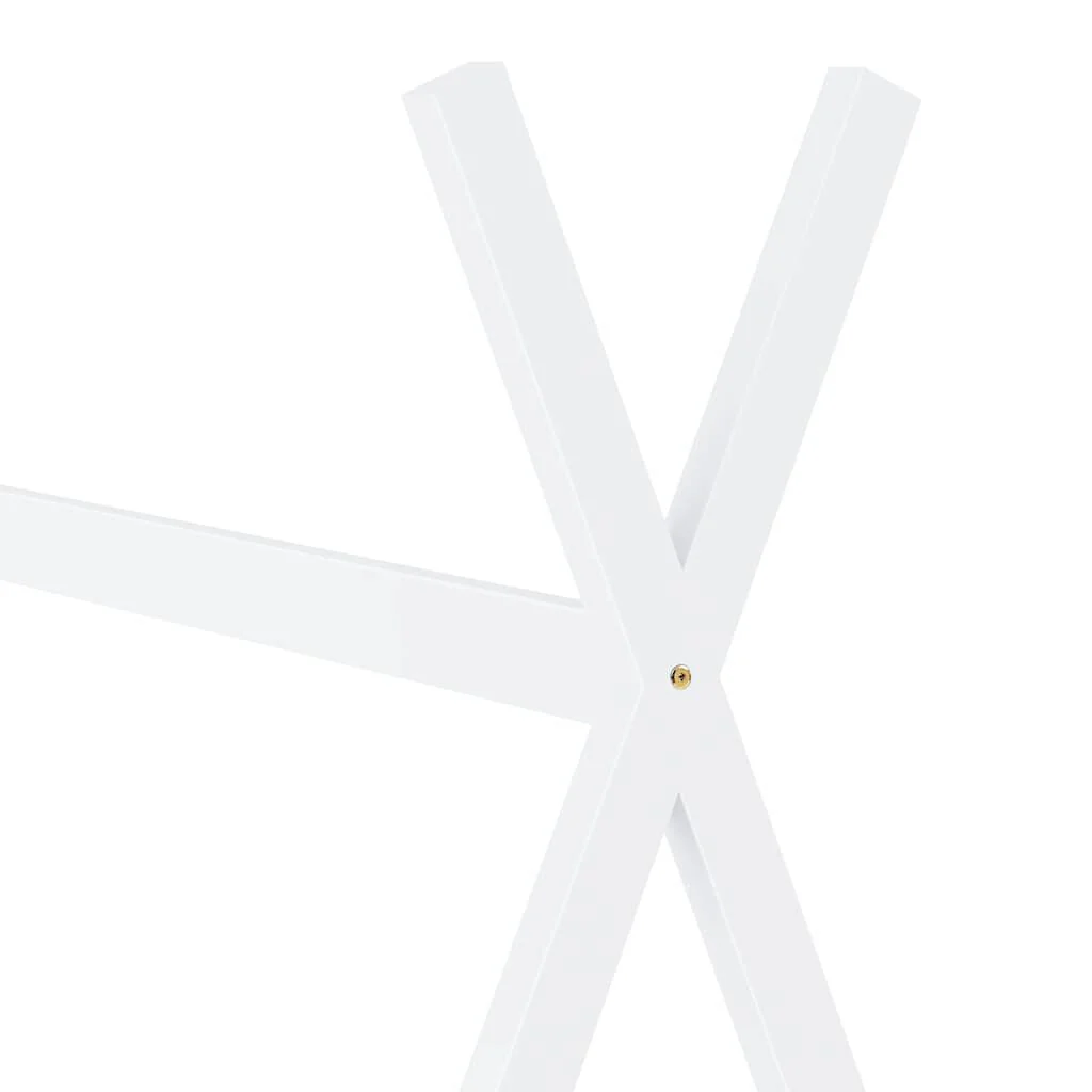 Vidaxl Estrado de cama de criança em madeira maciça de pinho branco 80x160 Cm - Image 5