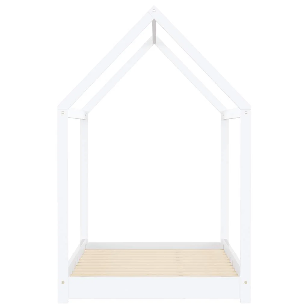 Vidaxl Estrado de cama de criança em madeira maciça de pinho branco 90x200 Cm - Image 4
