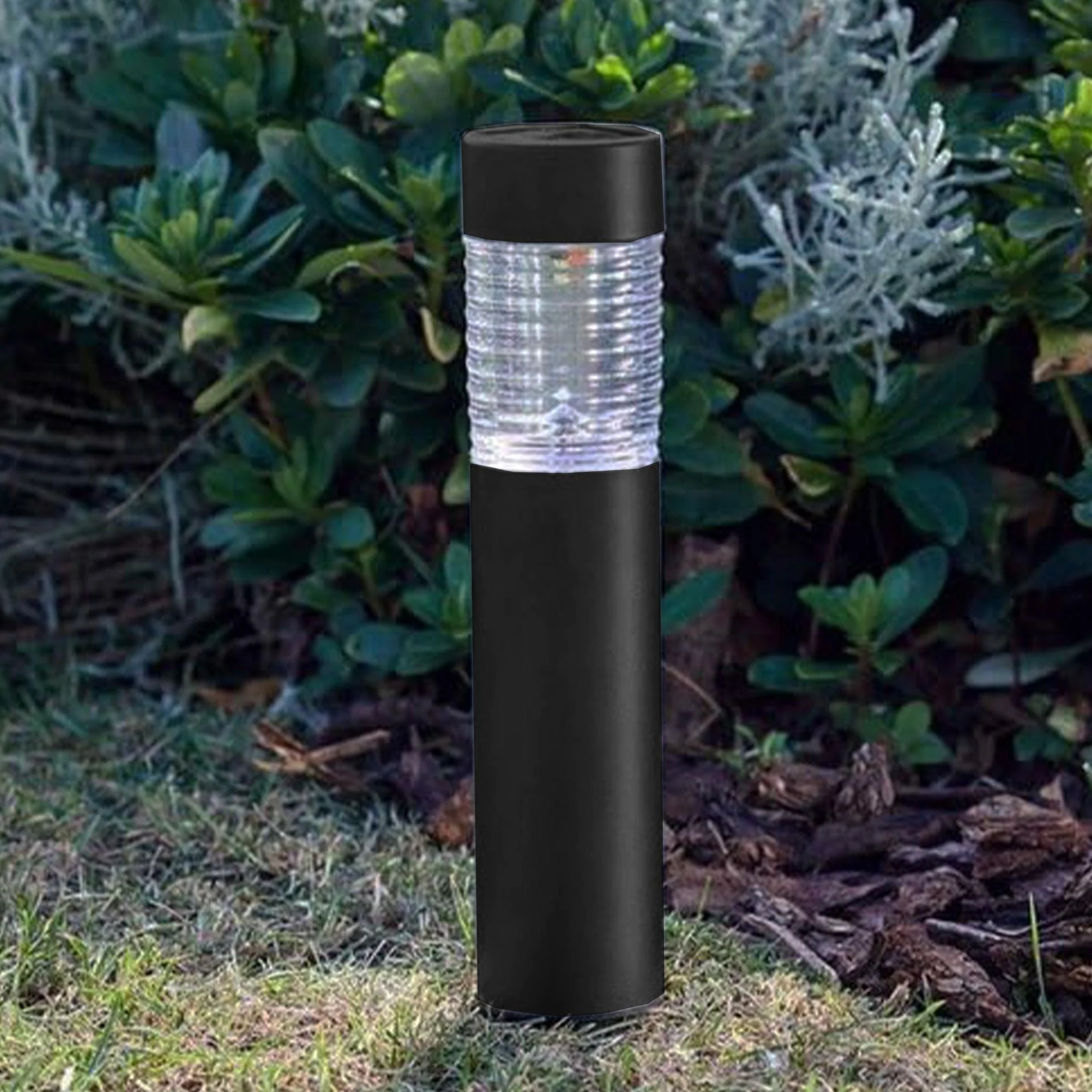 Lâmpada solar Well Home em aço inoxidável com abajur de vidro e LEDs brancos quentes Ø6x27cm - Image 3