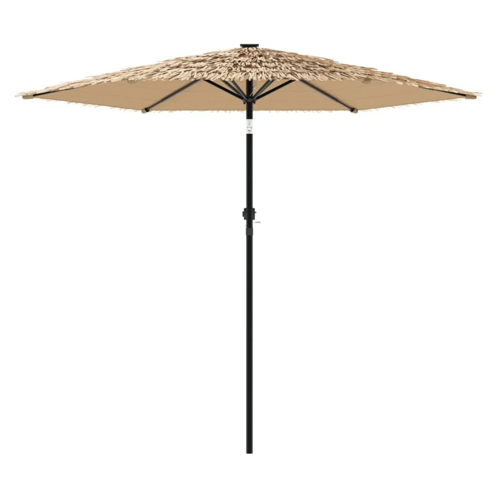 Vidaxl Guarda-sol de Jardim com Poste de Aço Castanho 268x268x226 Cm - Image 4