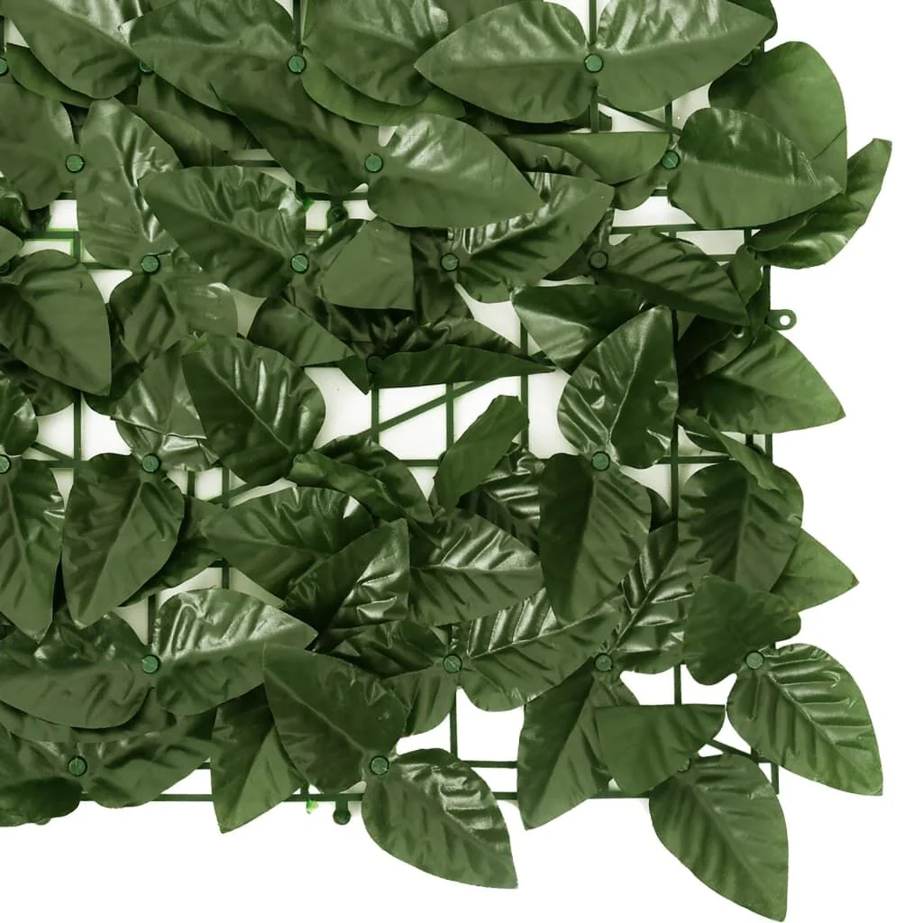 Vidaxl biombo verde escuro para varanda com folhas 200x75 Cm - Image 4
