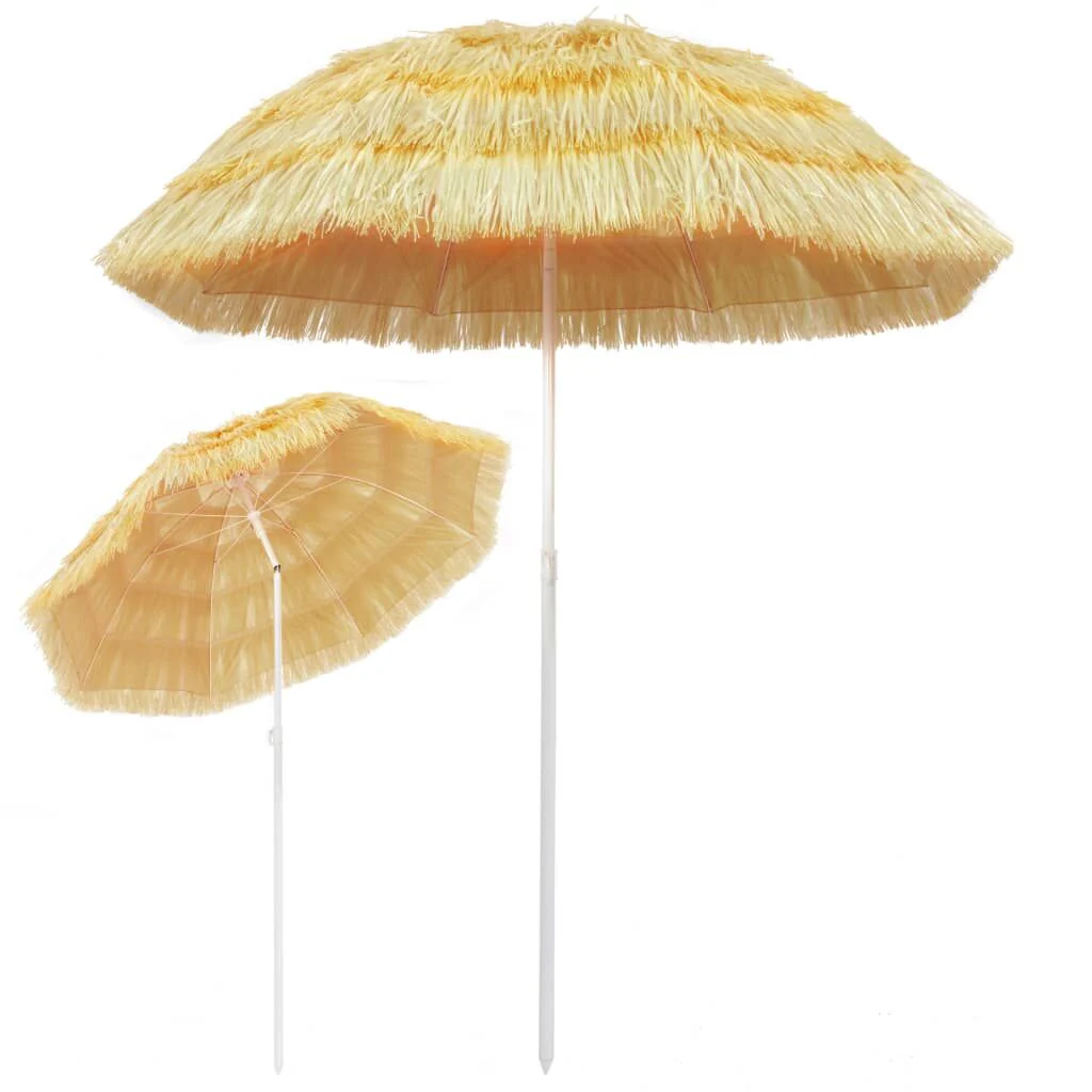 Vidaxl Sombrilla De Playa Estilo Hawaii Natural 180 Cm - Image 2