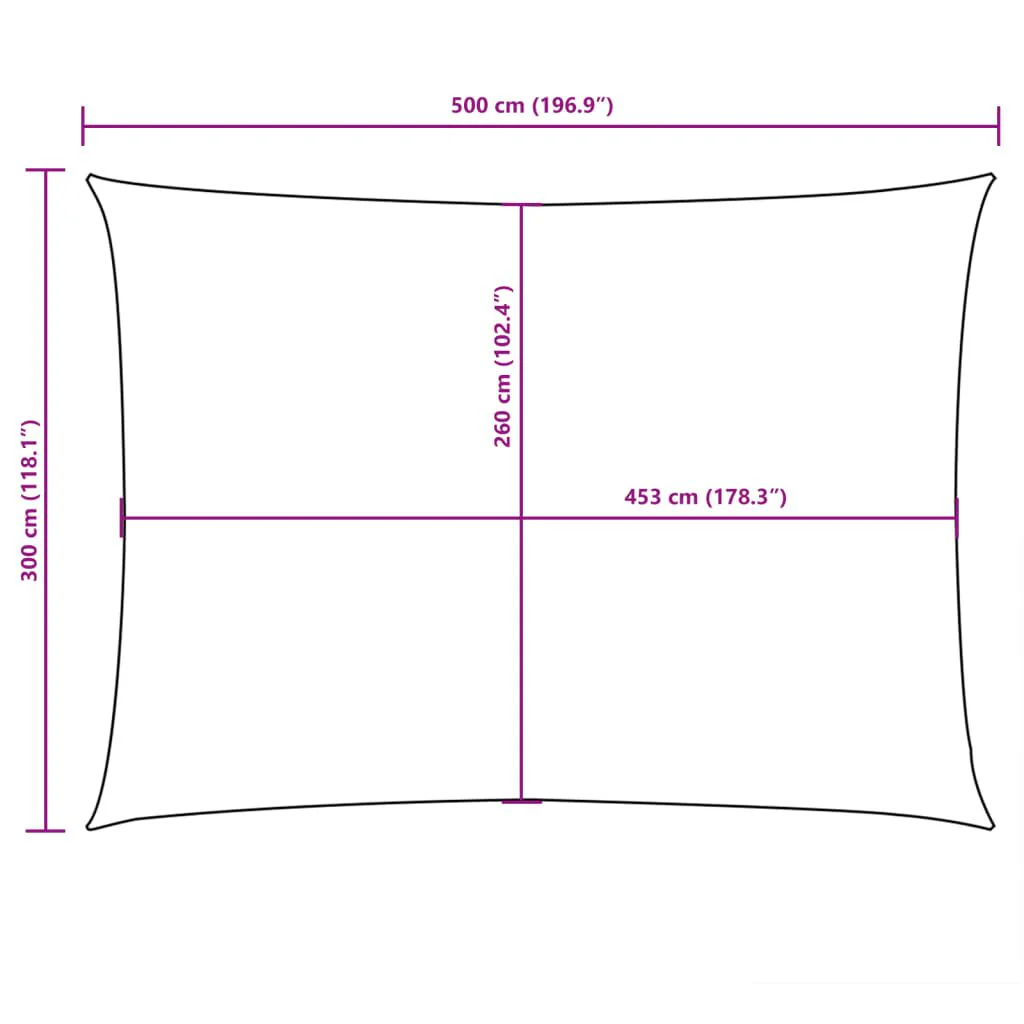 Vidaxl Toldo De Vela Rectangular Tela Oxford Verde Oscuro 3x5 M - Image 3