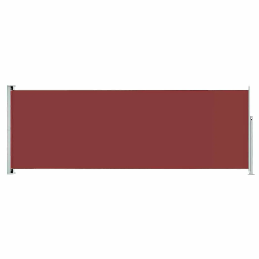 Vidaxl Toldo Retráctil para Pátio Vermelho 220x600 Cm