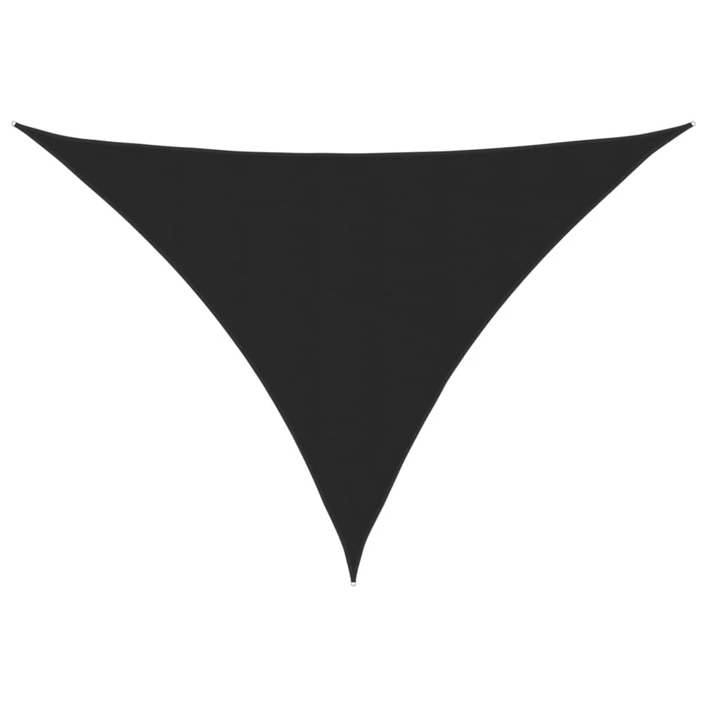 Vidaxl Toldo De Vela Triangular Tela Oxford Negro 5x5x6 M