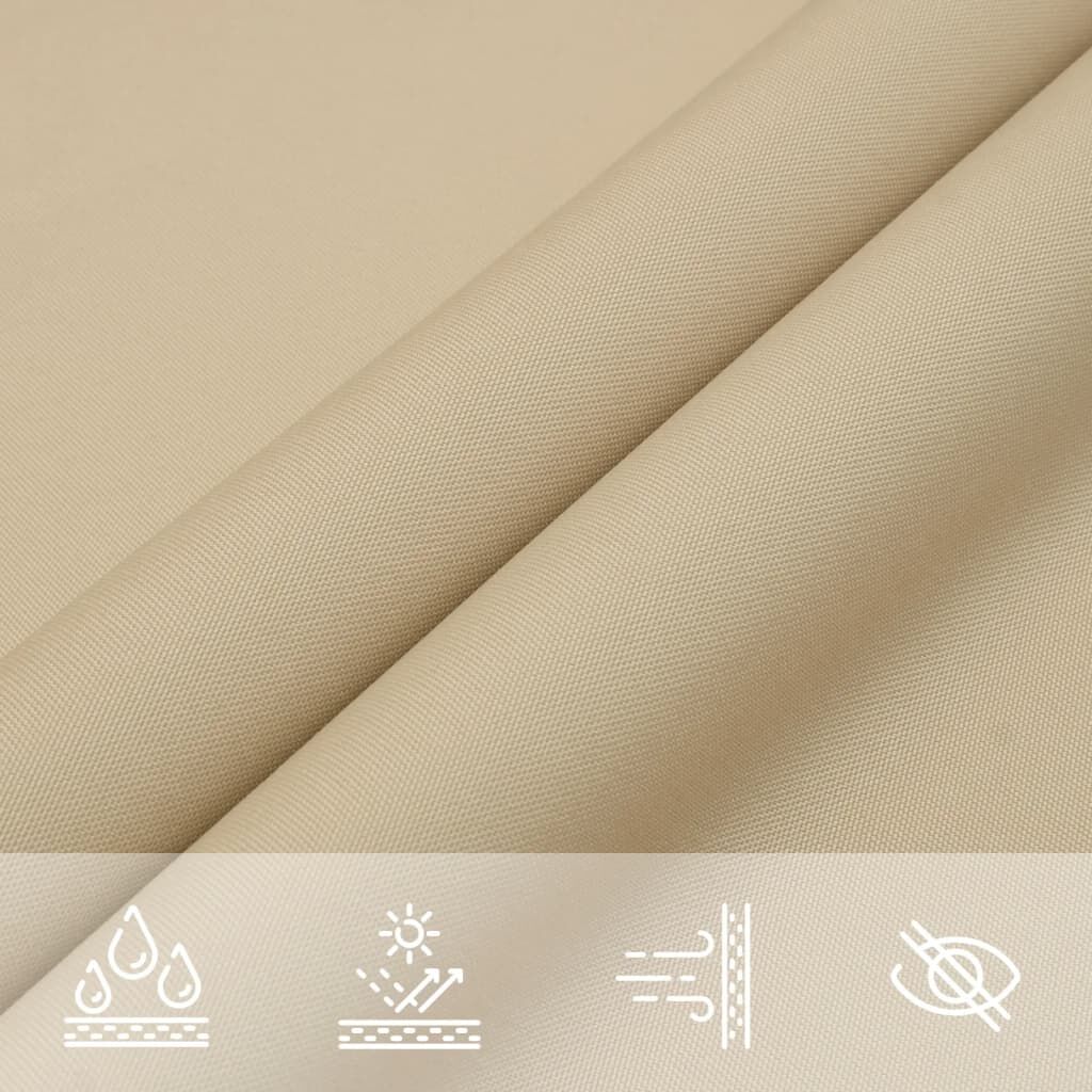 Vidaxl Toldo De Vela Triangular Tela Oxford Beige 6x6x6 M - Image 4