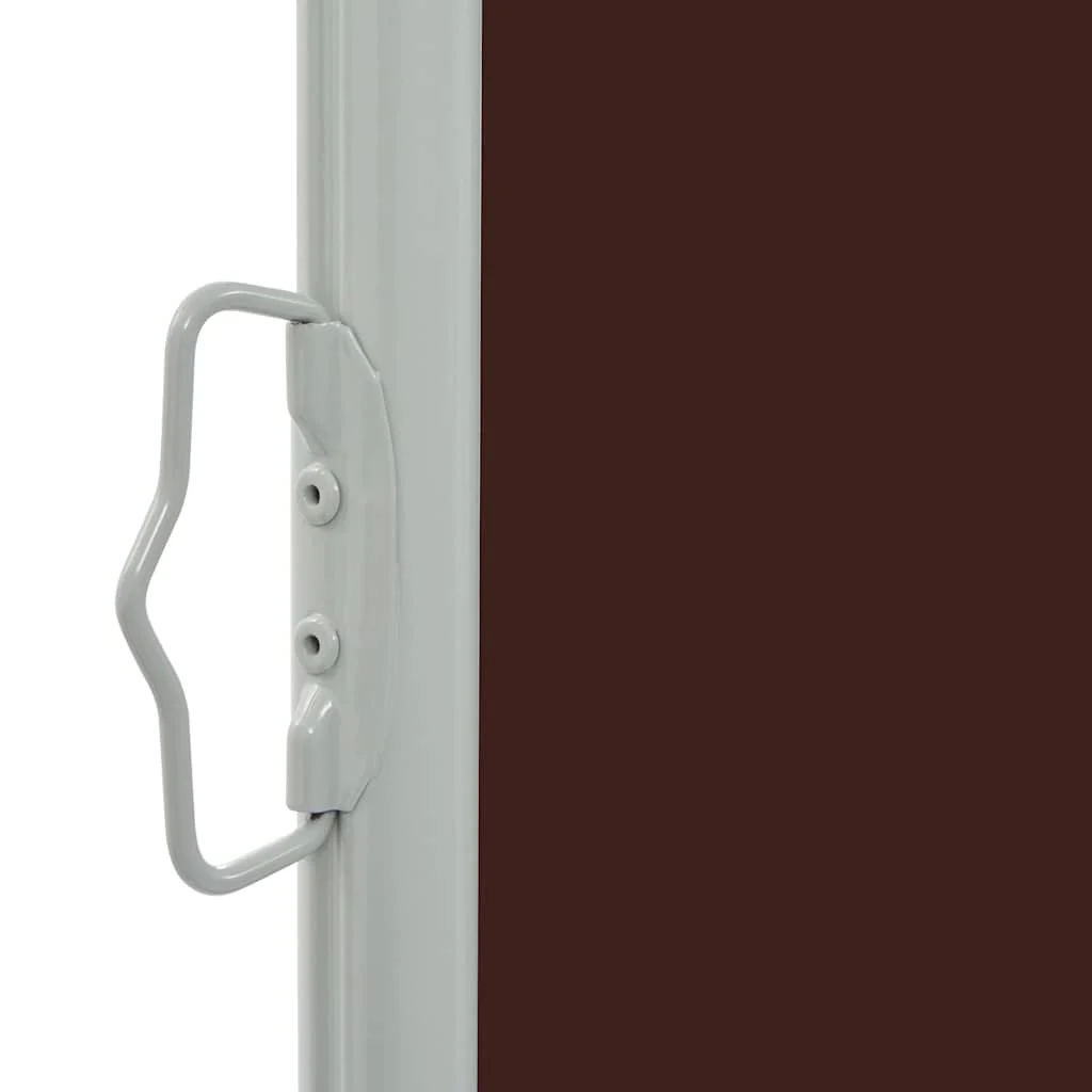 Vidaxl Toldo lateral retrátil para pátio castanho 140x300 Cm - Image 5