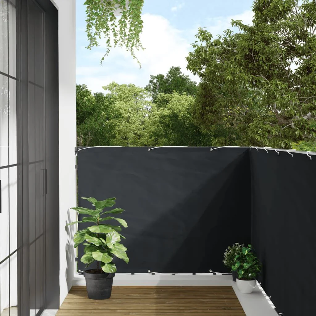 Vidaxl Toldos para varandas Tecido Oxford Cinza Antracite 120x400 Cm - Image 2