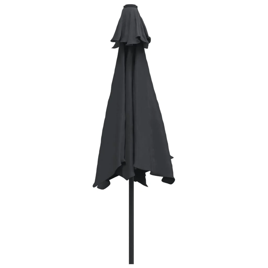 Vidaxl Guarda-sol de jardim com varão de metal preto 300 Cm - Image 4