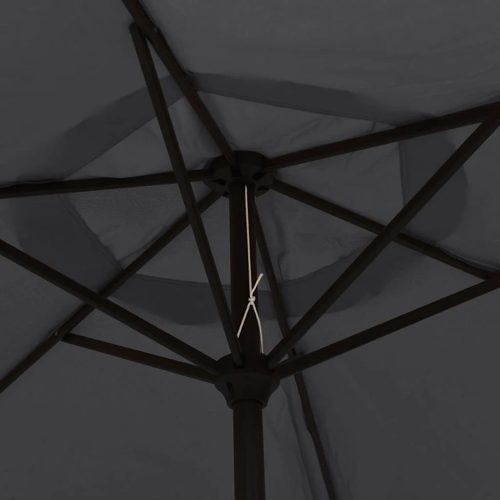 Vidaxl Guarda-sol de jardim com varão de metal preto 300 Cm - Image 5