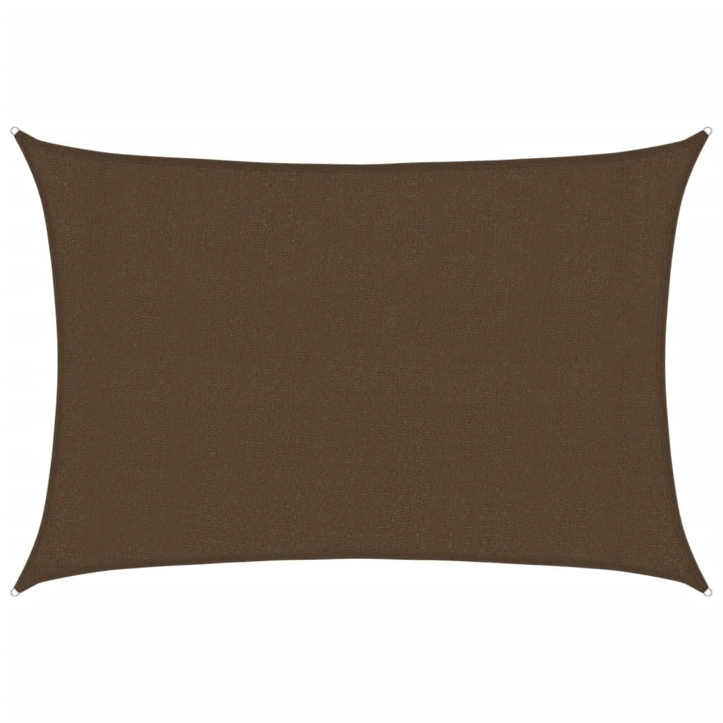 Vidaxl Sail Shade Hdpe Castanho 160 G/m² 3x5 M