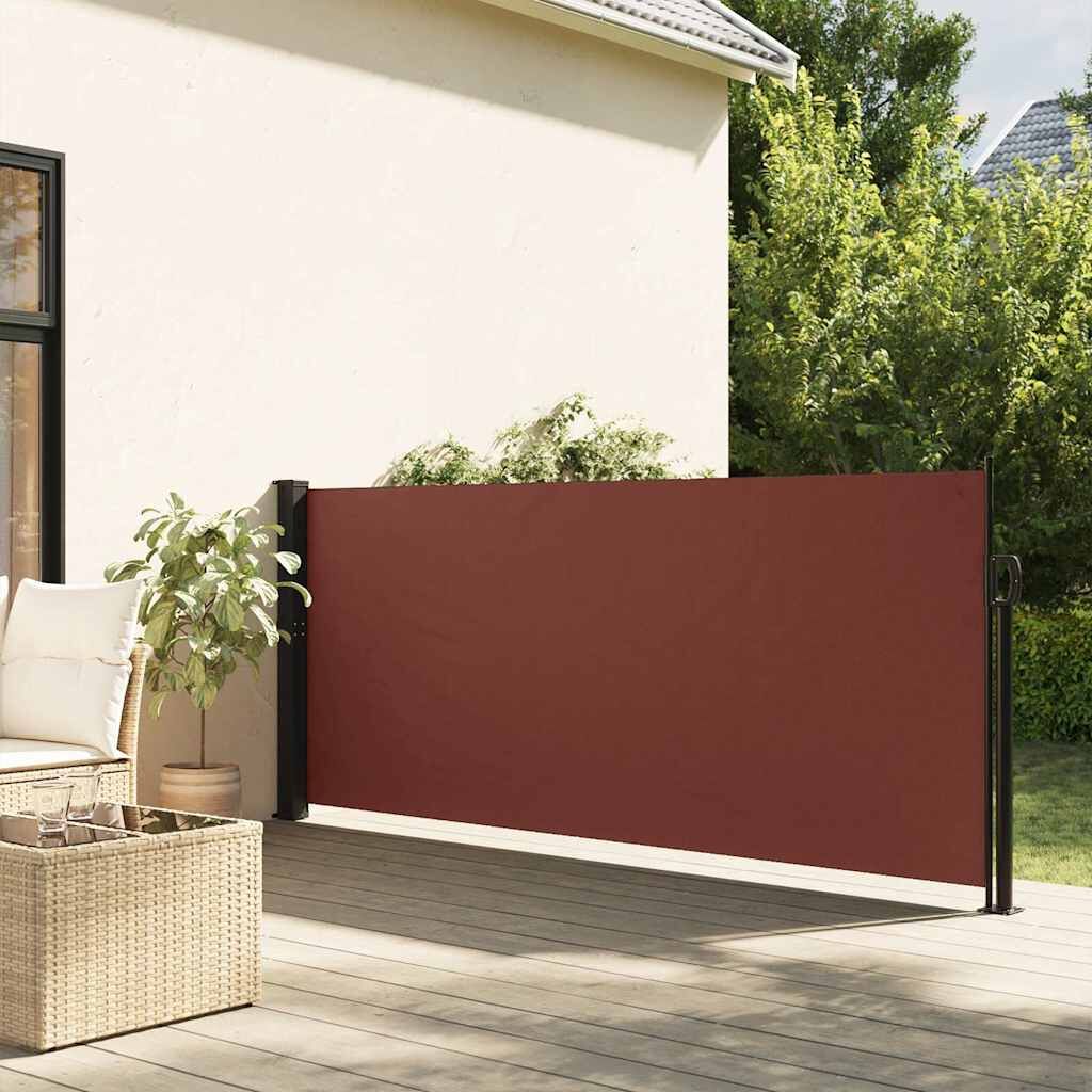 Vidaxl Toldo Lateral Retráctil Castanho 120x500 Cm - Image 2