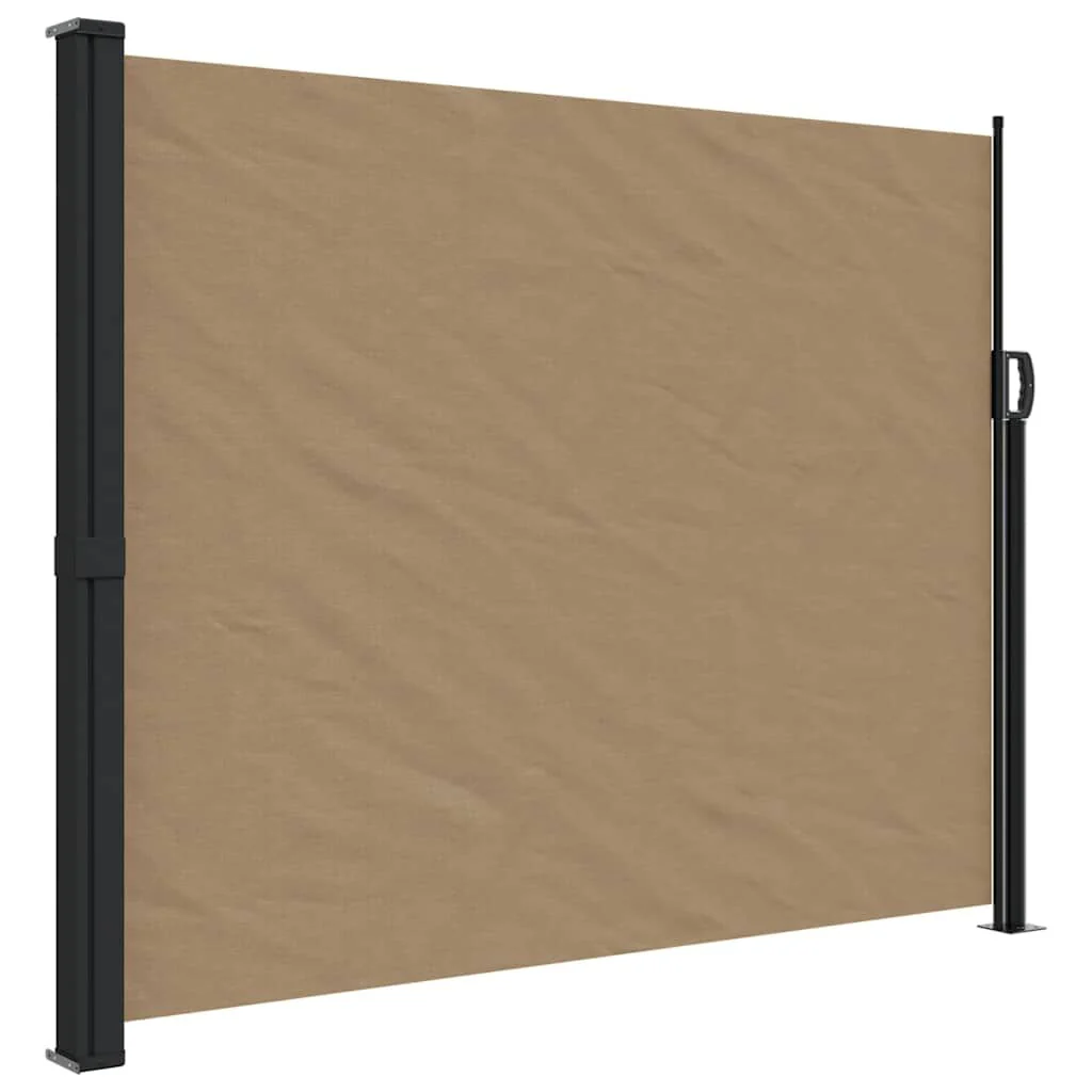 Vidaxl Toldo Lateral Retráctil Cinza Taupe 160x600 Cm