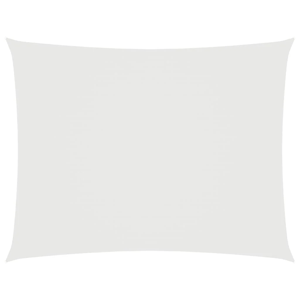 Vidaxl Toldo De Vela Rectangular Tela Oxford Blanco 2,5x3,5 M