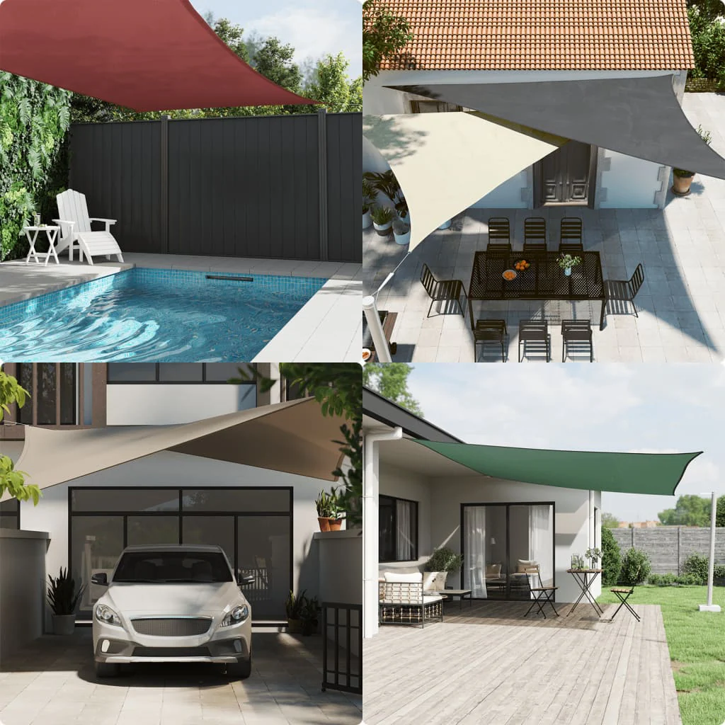 Vidaxl Toldo De Vela Rectangular Tela Oxford Blanco 2,5x3,5 M - Image 3