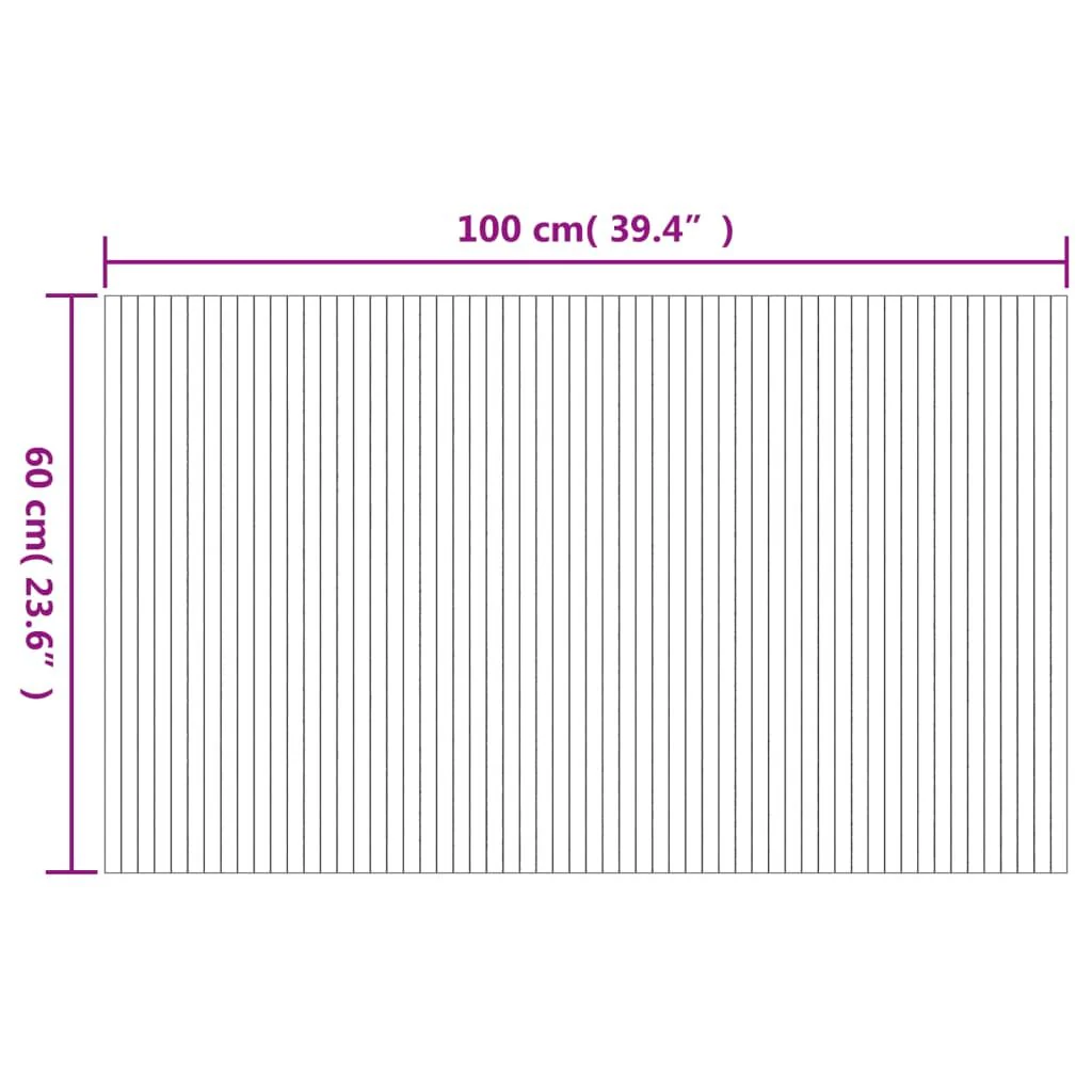 Tapete Vidaxl Retangular Bambu Castanho 60x100 Cm - Image 3