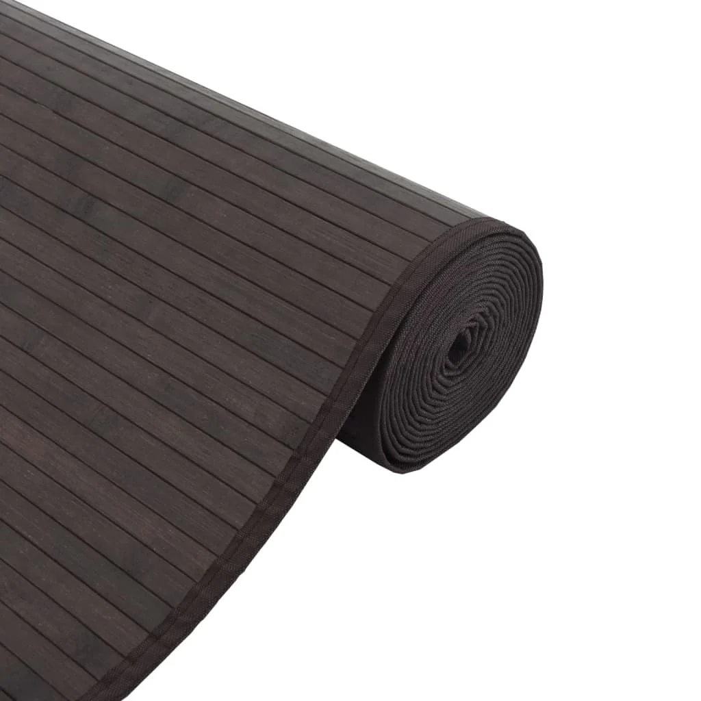 Vidaxl Tapete retangular de bambu castanho escuro 60x300 Cm - Image 4