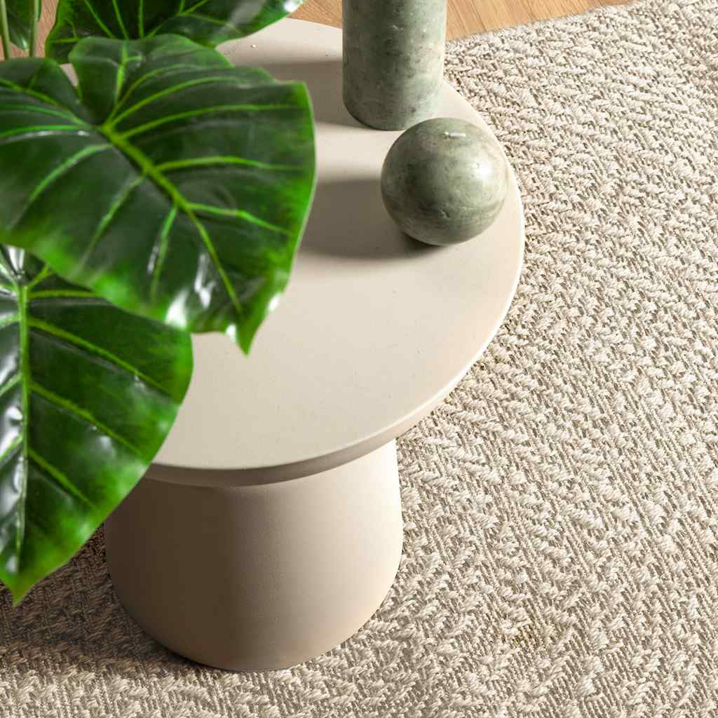 Vidaxl Zizur Carpete Juta Aparência Juta Interior Exterior Creme - Image 2