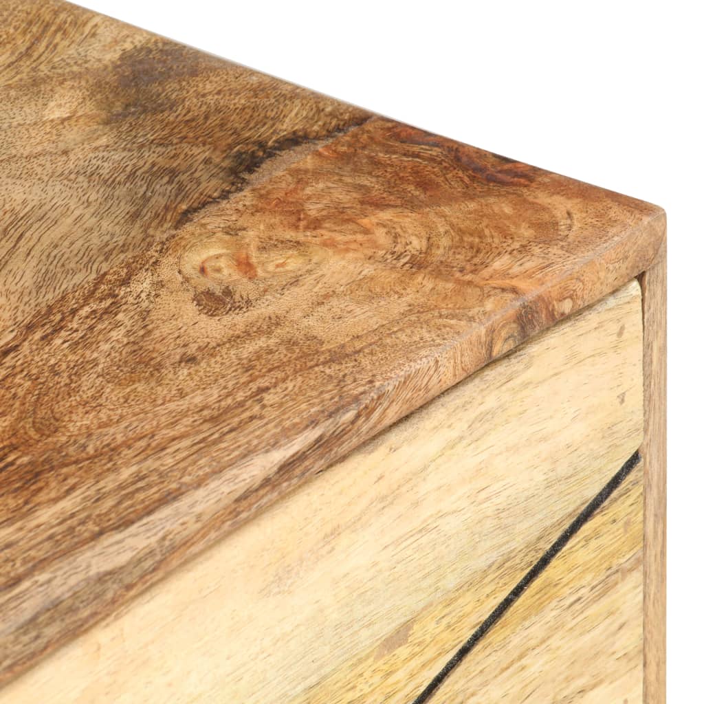 Mesa de noite de madera maciza de manga 40x30x50 cm - Image 4