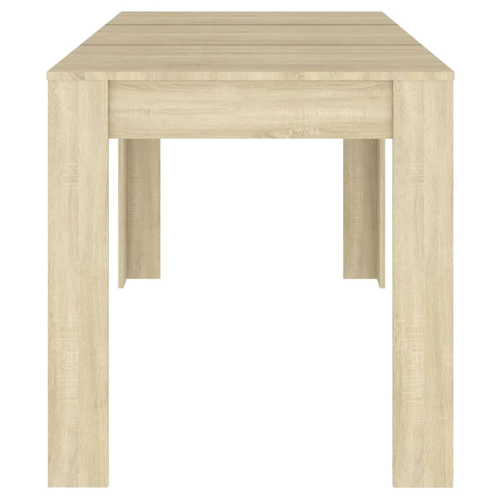Mesa De Comedor Contrachapada Color Roble Sonoma 140x74,5x76 Cm - Image 3
