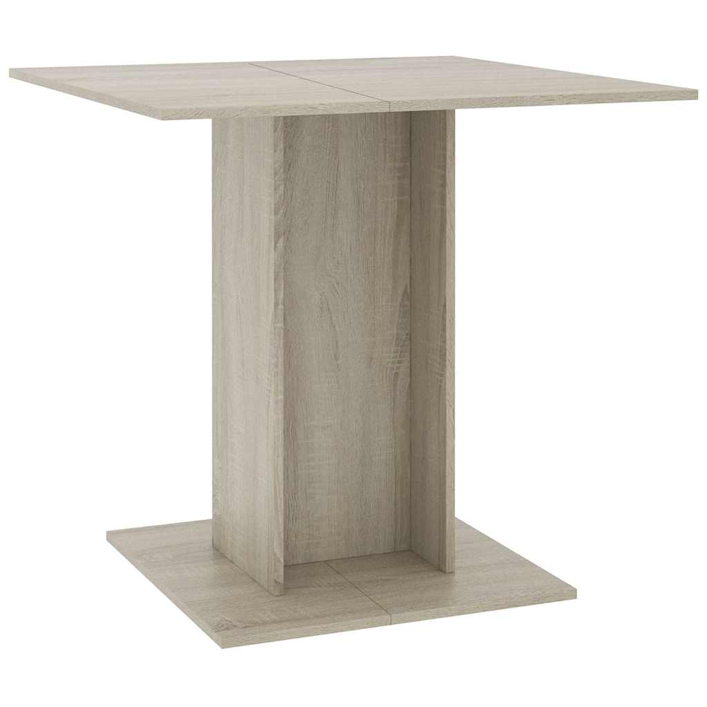 Mesa de jantar em contraplacado de carvalho 80x80x75 Cm