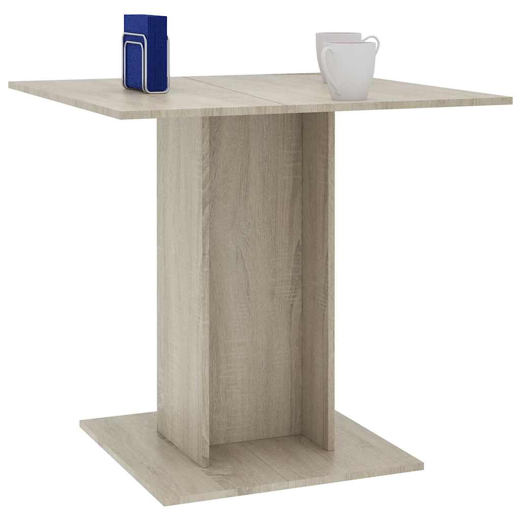Mesa de jantar em contraplacado de carvalho 80x80x75 Cm - Image 4