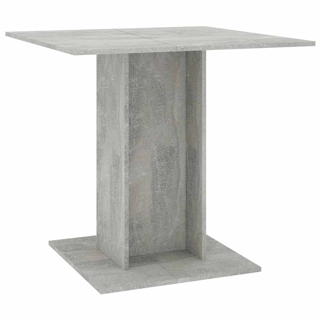 Mesa de jantar em contraplacado cinzento concreto 80x80x75 Cm