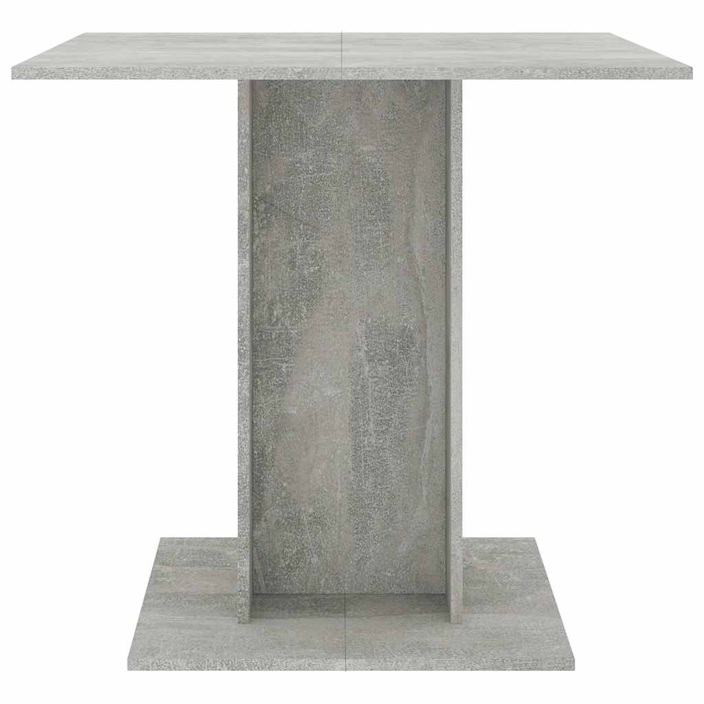 Mesa de jantar em contraplacado cinzento concreto 80x80x75 Cm - Image 2