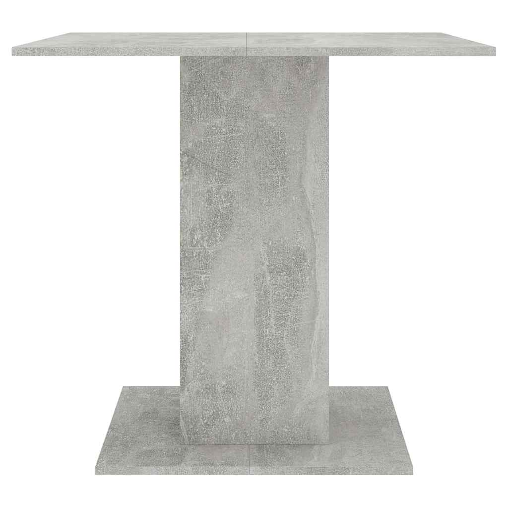 Mesa de jantar em contraplacado cinzento concreto 80x80x75 Cm - Image 3
