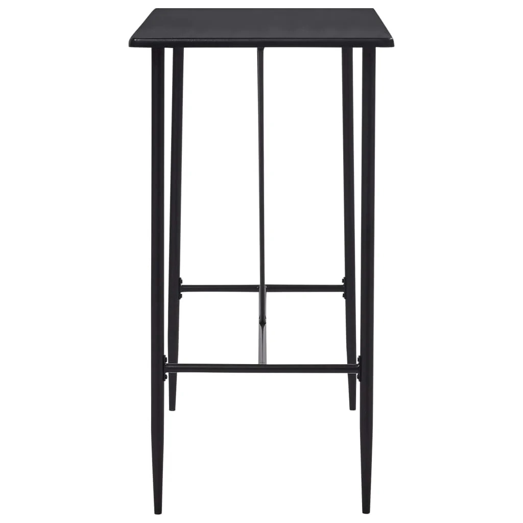 Mesa Alta De Cocina Mdf Negro 120x60x110 Cm - Image 2