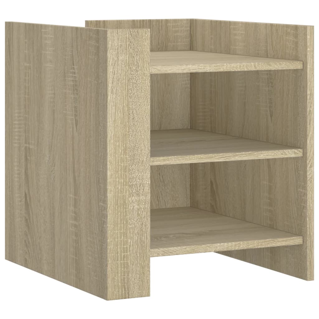 Mesa de cabeceira de madeira de engenharia Sonoma Oak 45x50x50 Cm