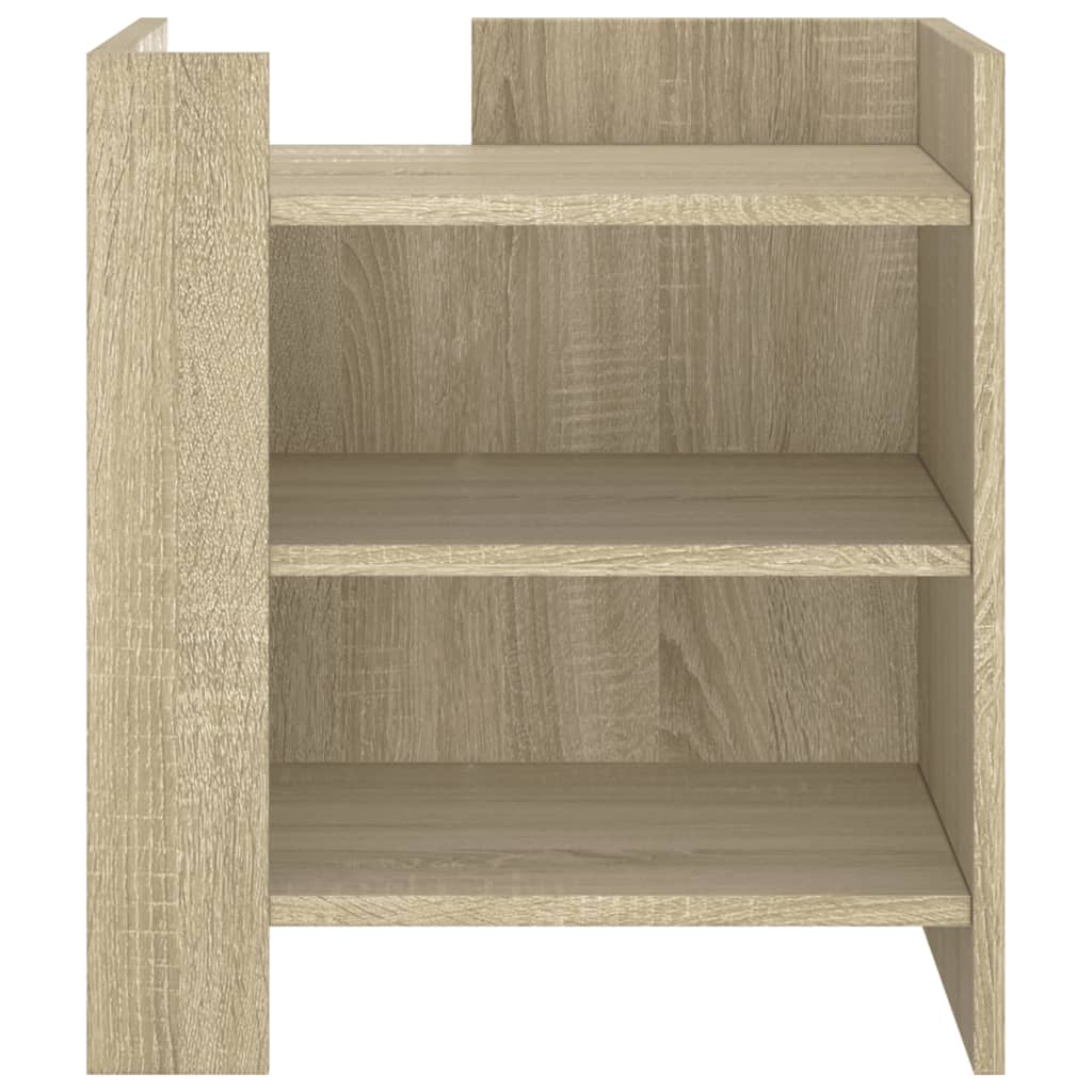 Mesa de cabeceira de madeira de engenharia Sonoma Oak 45x50x50 Cm - Image 3