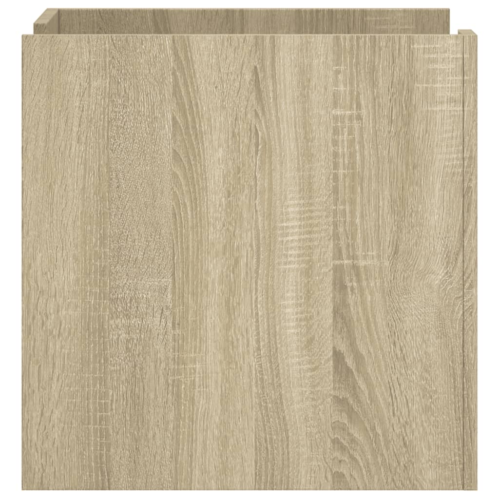 Mesa de cabeceira de madeira de engenharia Sonoma Oak 45x50x50 Cm - Image 4