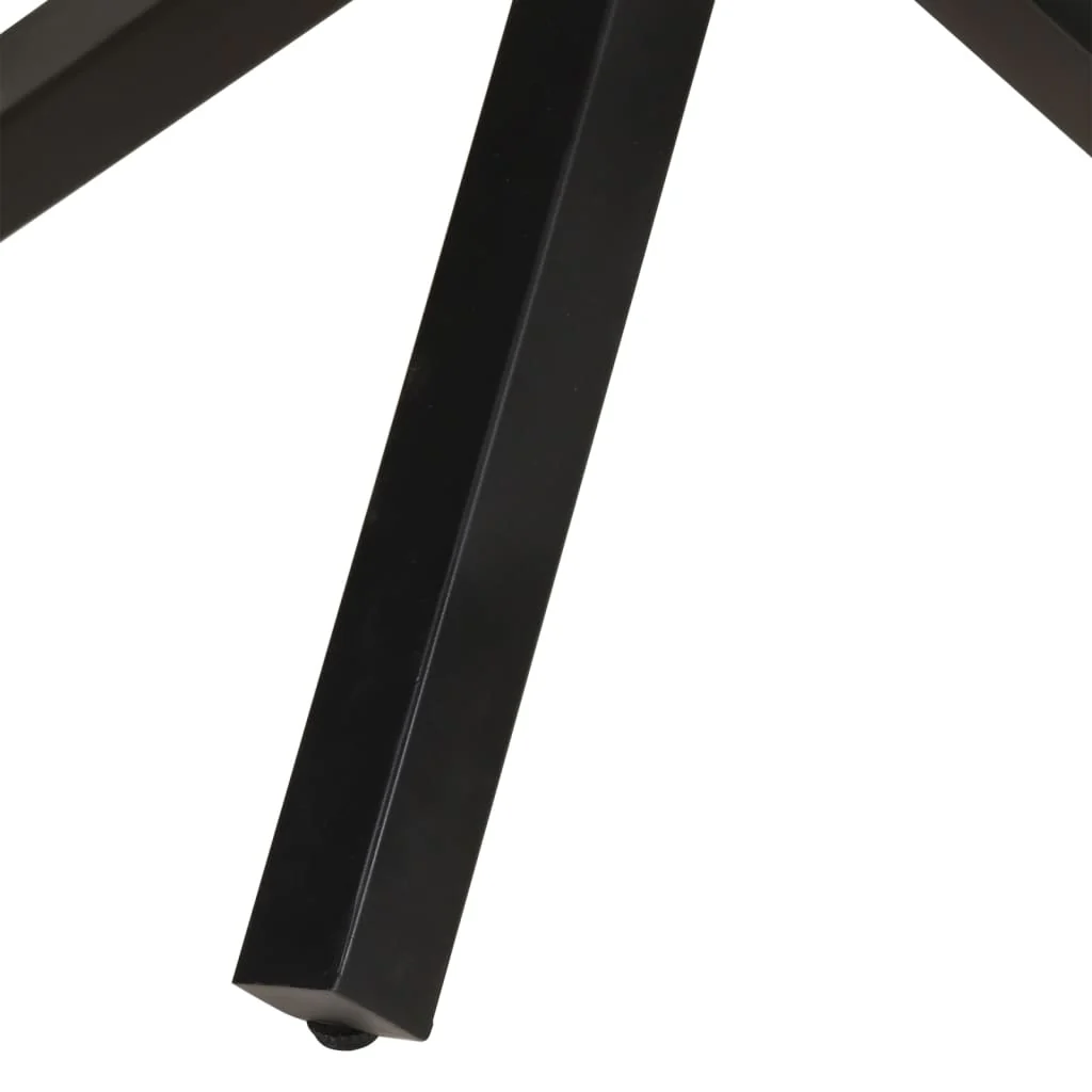 Mesa De Comedor Madera De Mango Rugosa Redonda 100x100x75 Cm - Image 4