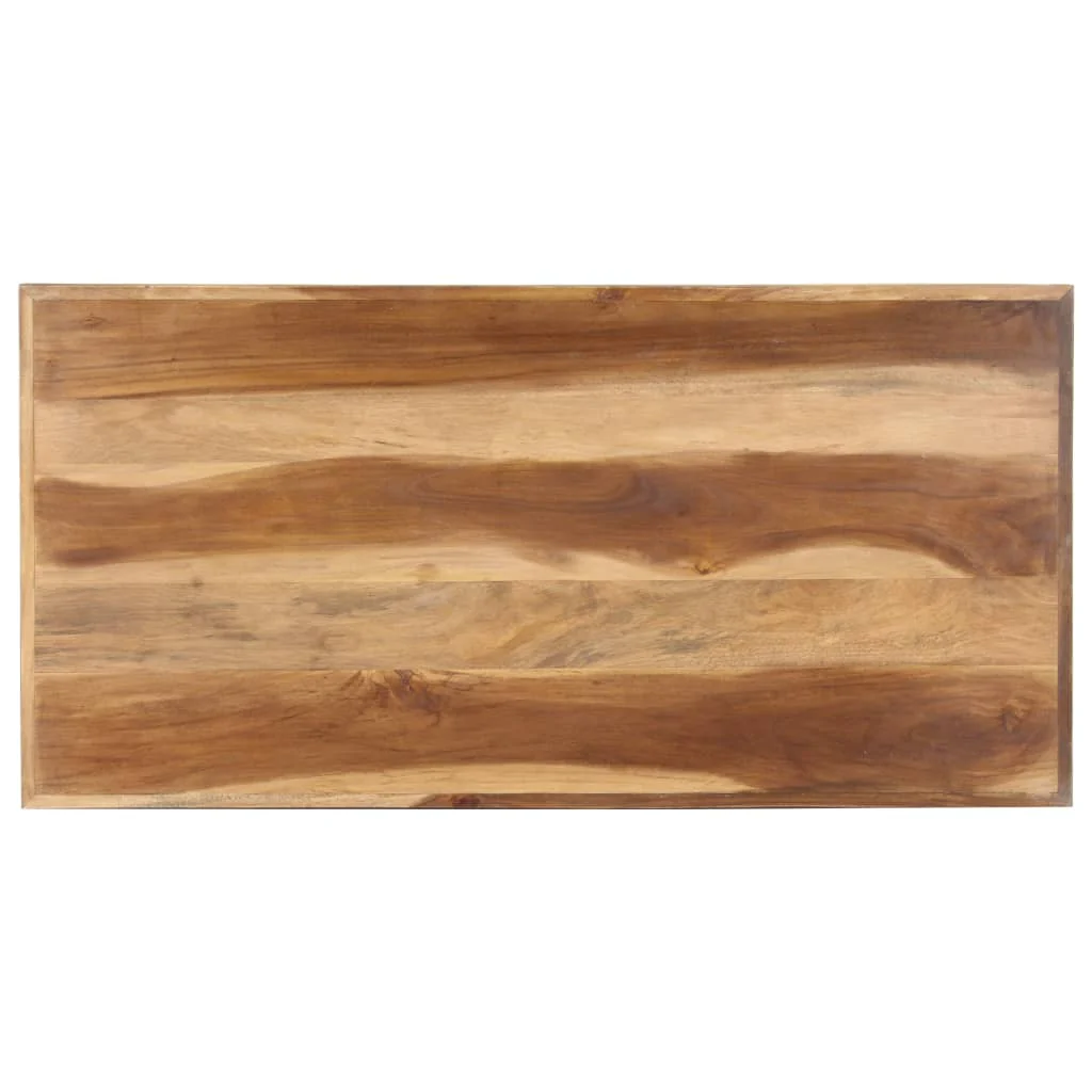 Mesa de jantar em madeira de acácia com acabamento mel 120x60x75 Cm - Image 3