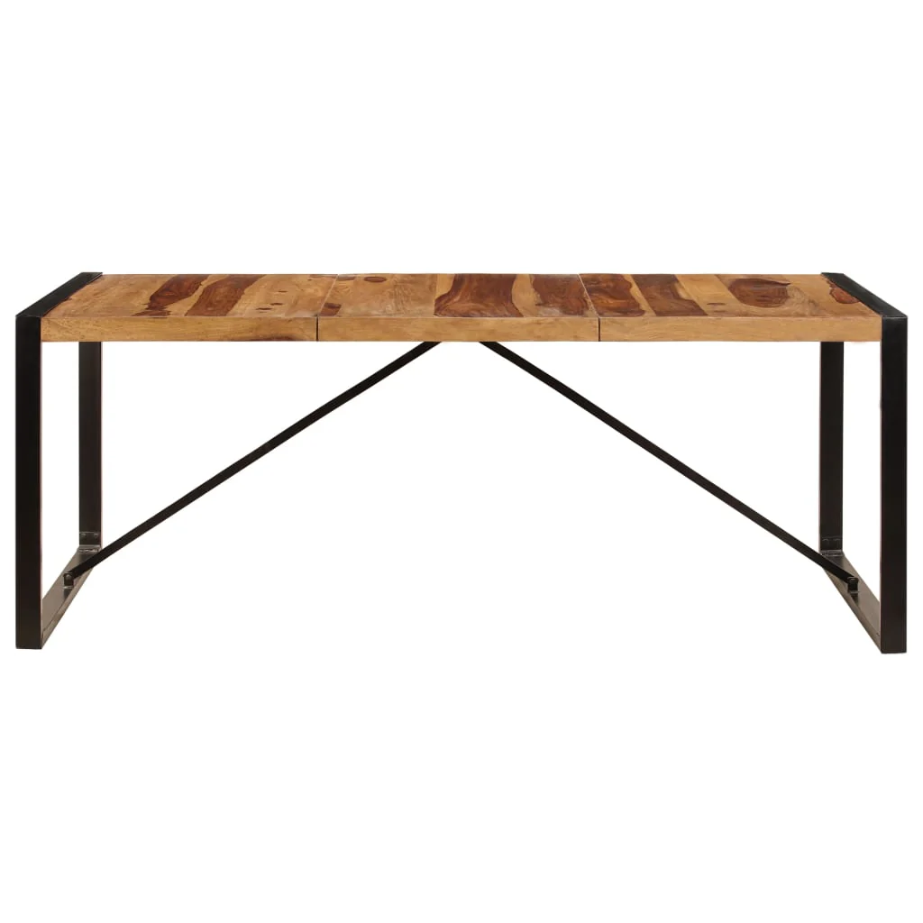 Mesa De Comedor De Madera Maciza De Sheesham 200x100x75 Cm
