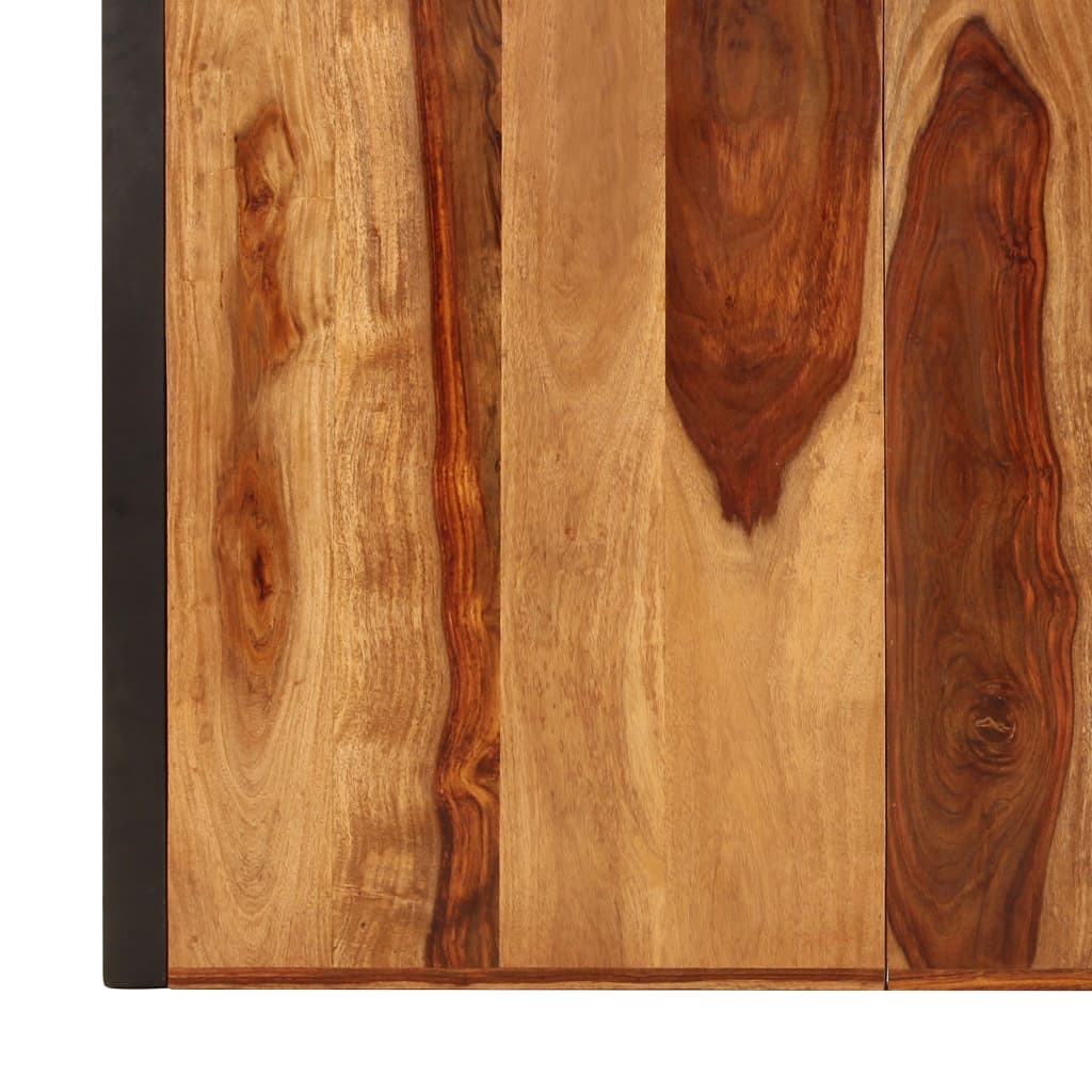 Mesa De Comedor De Madera Maciza De Sheesham 200x100x75 Cm - Image 4