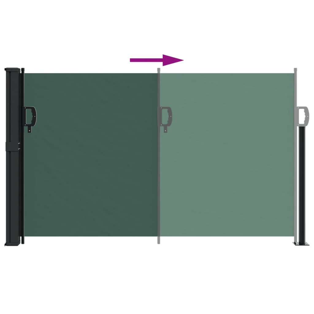 Toldo Lateral Retráctil Verde Escuro 120x600 Cm - Image 4