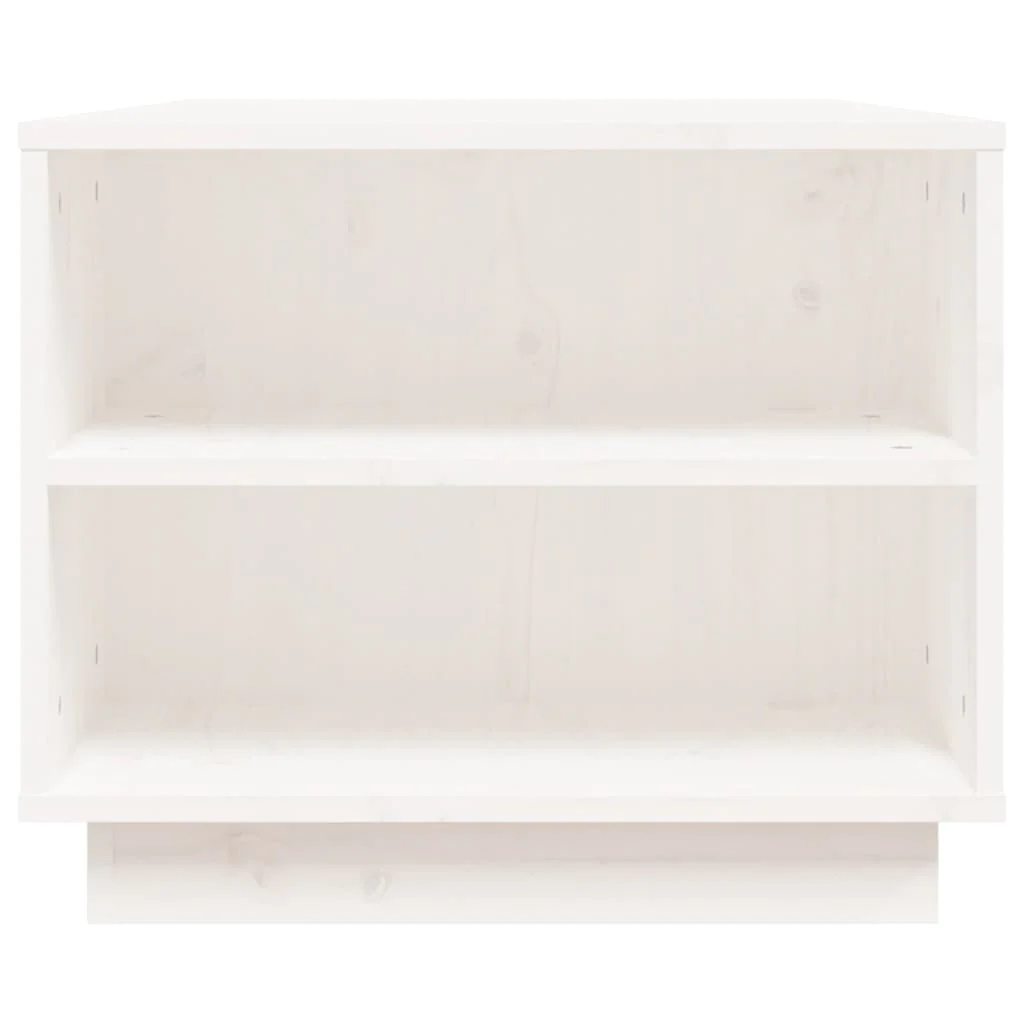 Mesa De Centro De Madera Maciza De Pino Blanco 90x49x40,5 Cm - Image 5