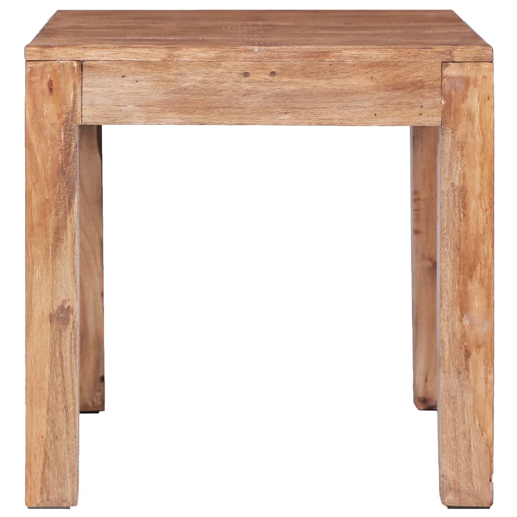 Mesa De Centro De Madera Maciza De Caoba 53x50x50 Cm