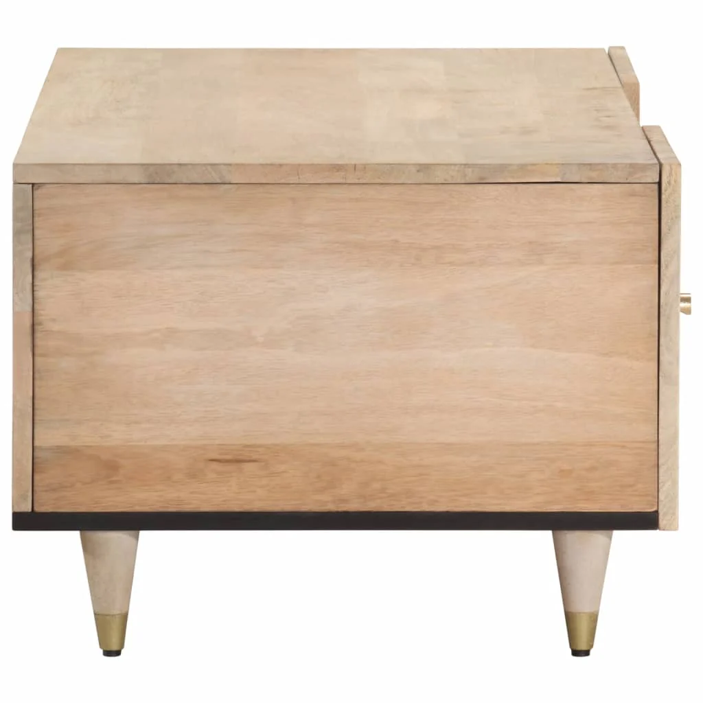 Mesa De Centro De Madera Maciza Mango 100x54x40 Cm - Image 3