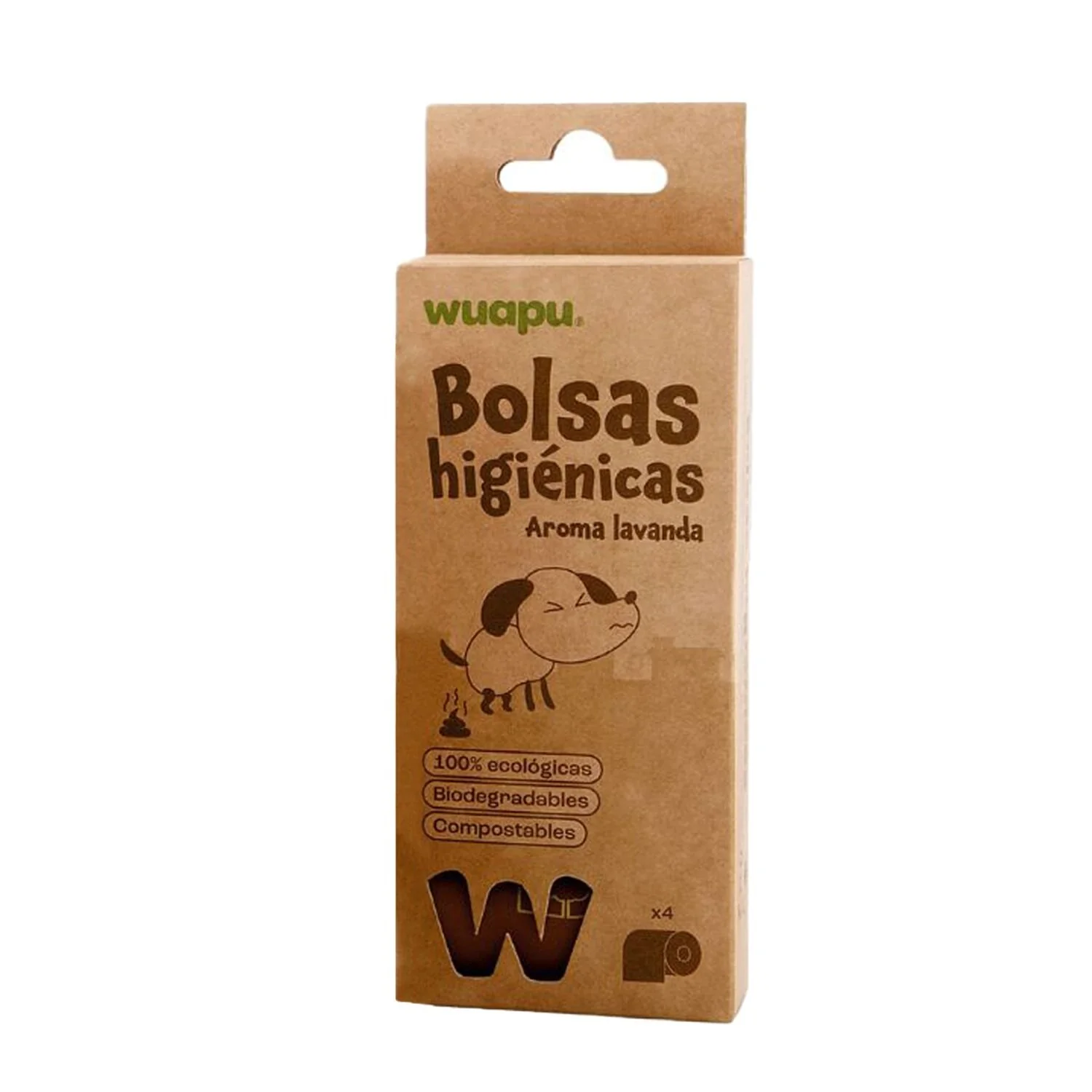 Wuapu 4 Rollos Bolsas Biodegradables